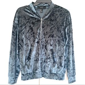 Forever 21 Blue Crushed Velvet